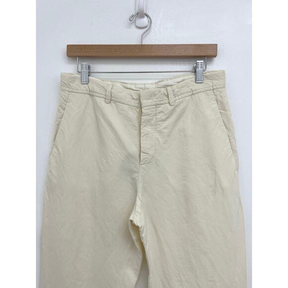 MARNI Cream Tapered Lightweight Cuffed Artsy Designer Ankle Pants - Size 42/US6 - Picture 4 of 11